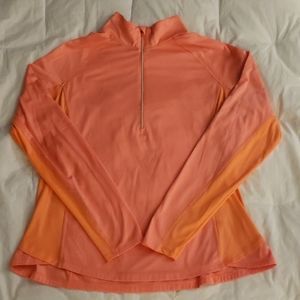Long sleeve quarter zip performance top